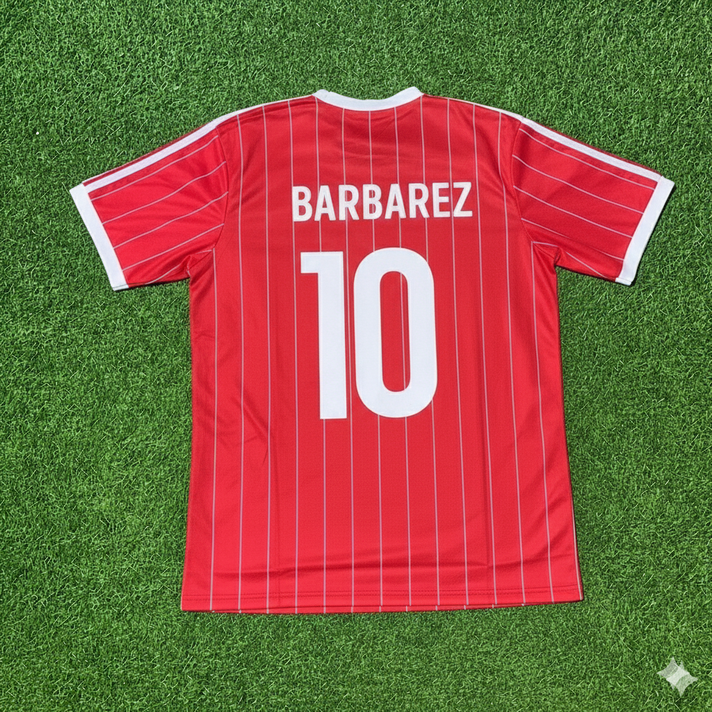 Sergej Barbarez Hamburger SV Rotes Heimtrikot Retro Fußballtrikot Jersey