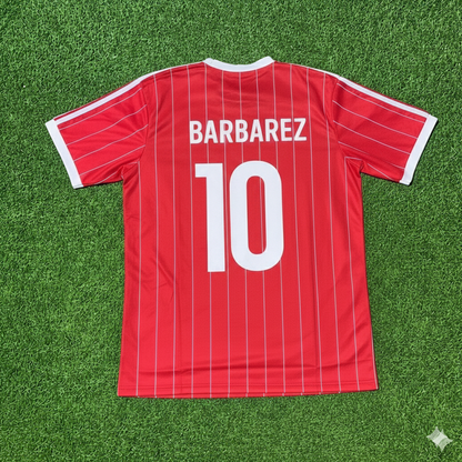 Sergej Barbarez Hamburger SV Rotes Heimtrikot Retro Fußballtrikot Jersey