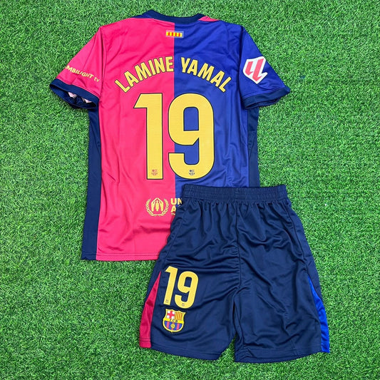 Home Lamine Yamal Jersey Trikot Maillot Soccer Kit