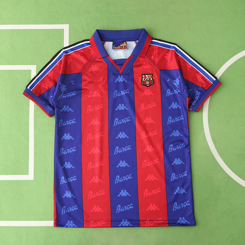 Barcelona 1996 Season Home Retro Football Jersey