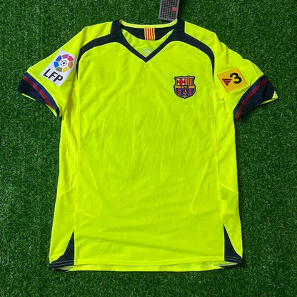 Barcelona 2005/2006 Green Yellow Retro Football Jersey