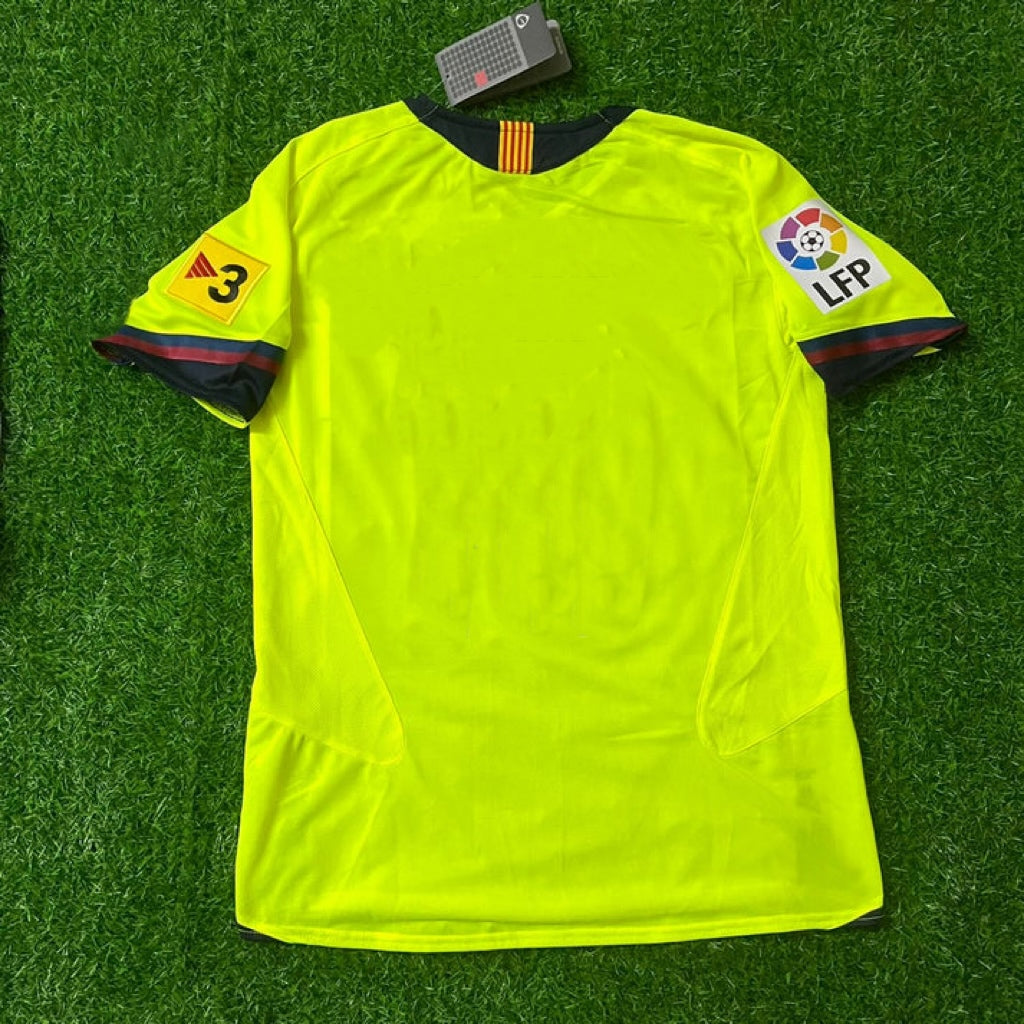 Barcelona 2005/2006 Green Yellow Retro Football Jersey