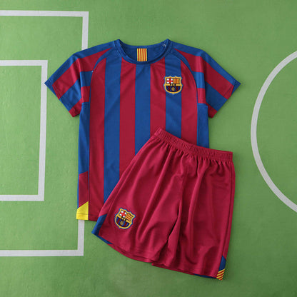 Barcelona 2005 Season Home Kids Retro Football Jersey