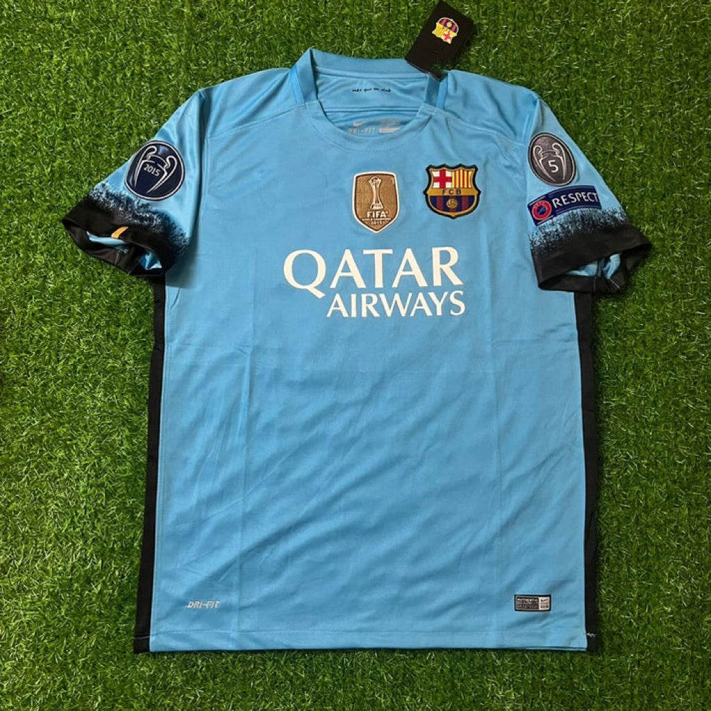 Barcelona 2015-2016 Champions League Retro Football Jersey