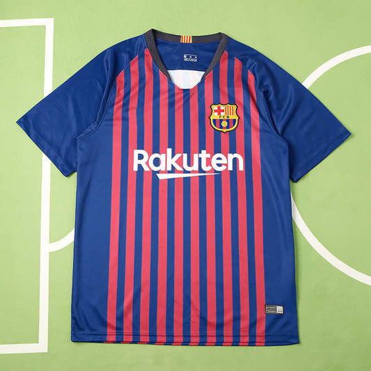 Barcelona 2018/19 Season Home Retro Football Jersey