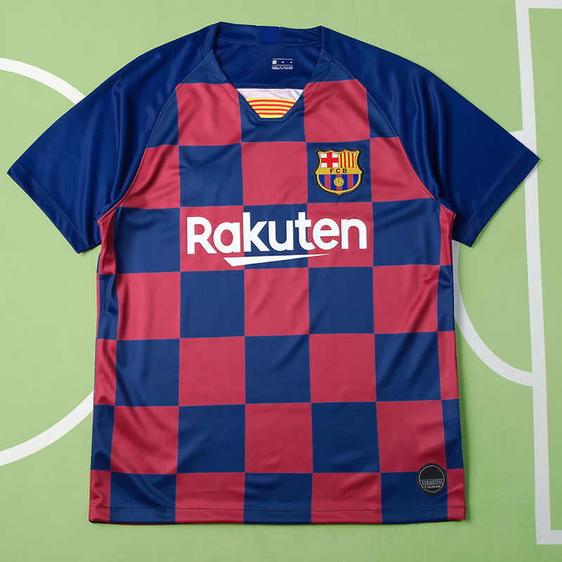 Barcelona 2019/20 Season Home Retro Football Jersey
