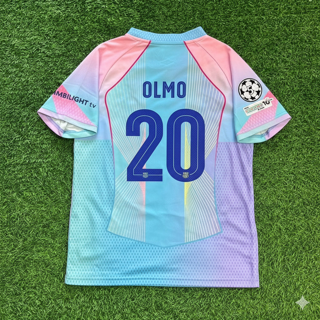 Dani Olmo Barcelona Home Miami Sunset 2026 Football Jersey