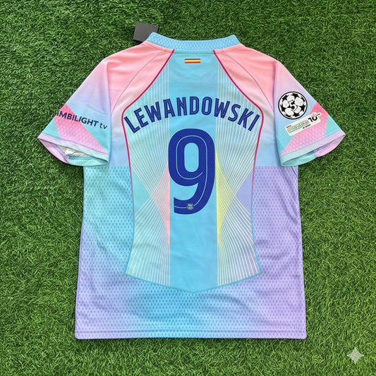 Robert Lewandowski Barcelona Home Miami Sunset 2026 Football Jersey