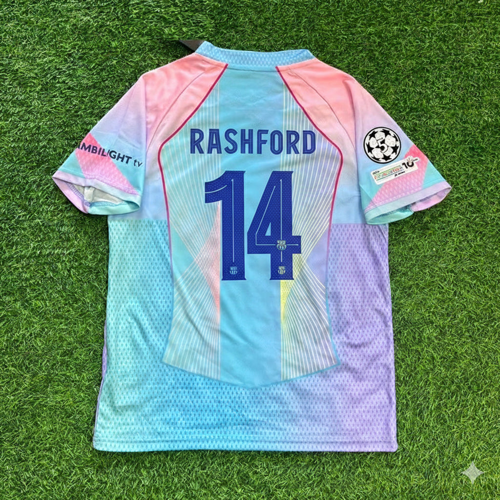 Marcus Rashford Barcelona Home Miami Sunset 2026 Football Jersey