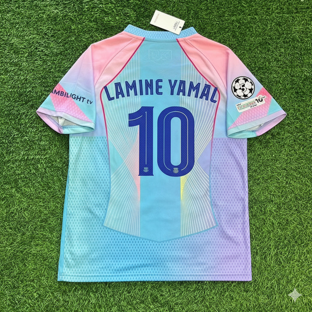 Lamine Yamal Barcelona Home Miami Sunset 2026 Football Jersey