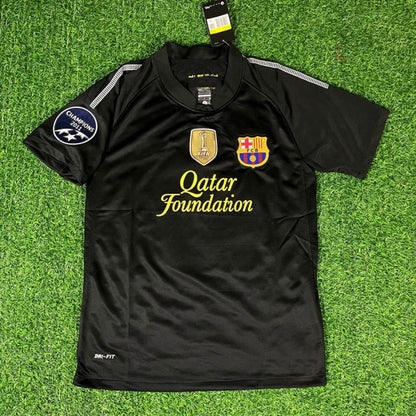 Barcelona Black 2011/12 Retro Kit Shirt Football Jersey