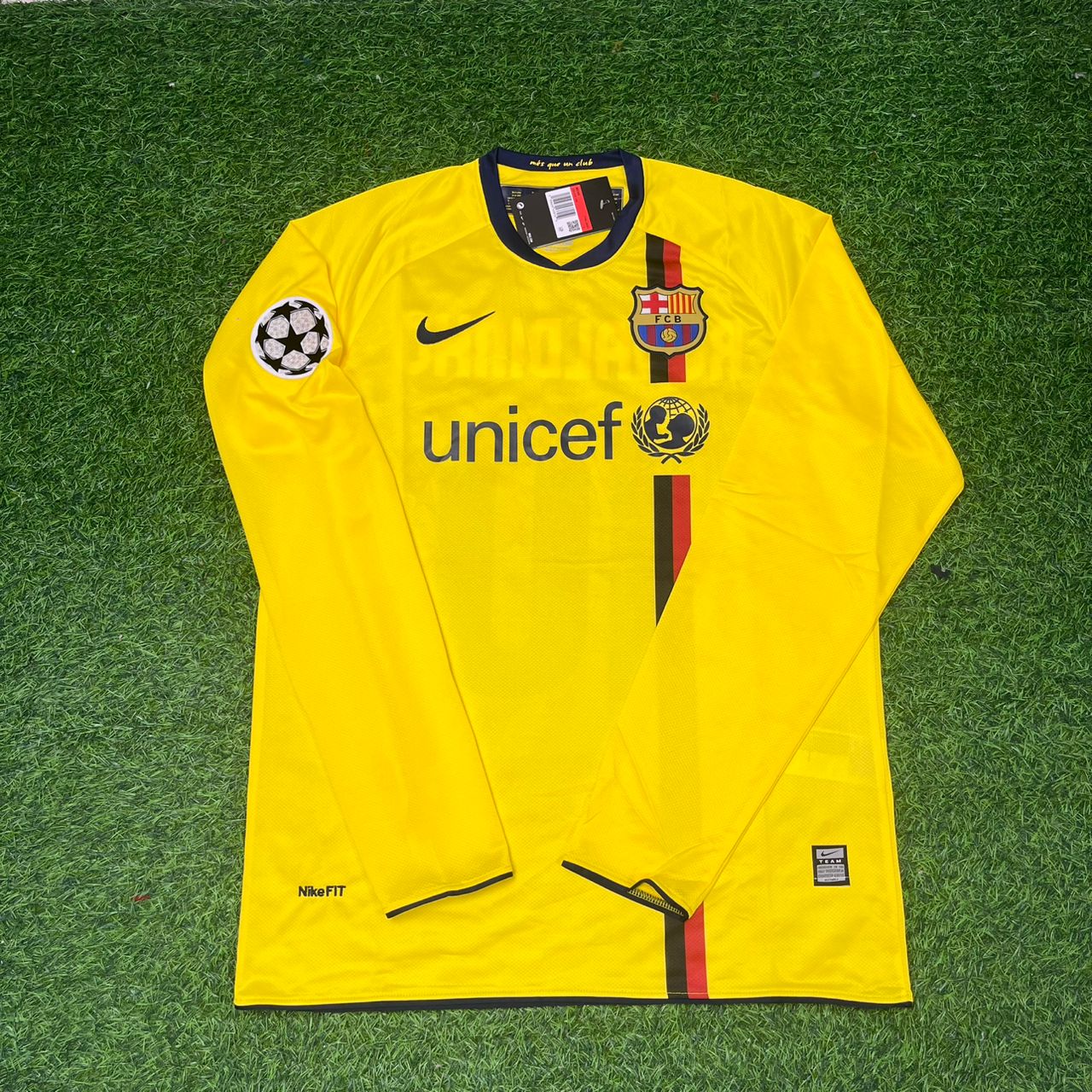 Alexander Hleb FC Barcelona 08/09 Season Yellow Away Retro Football Jersey