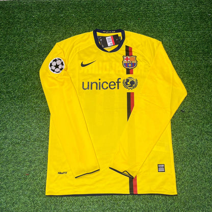 Alexander Hleb FC Barcelona 08/09 Season Yellow Away Retro Football Jersey