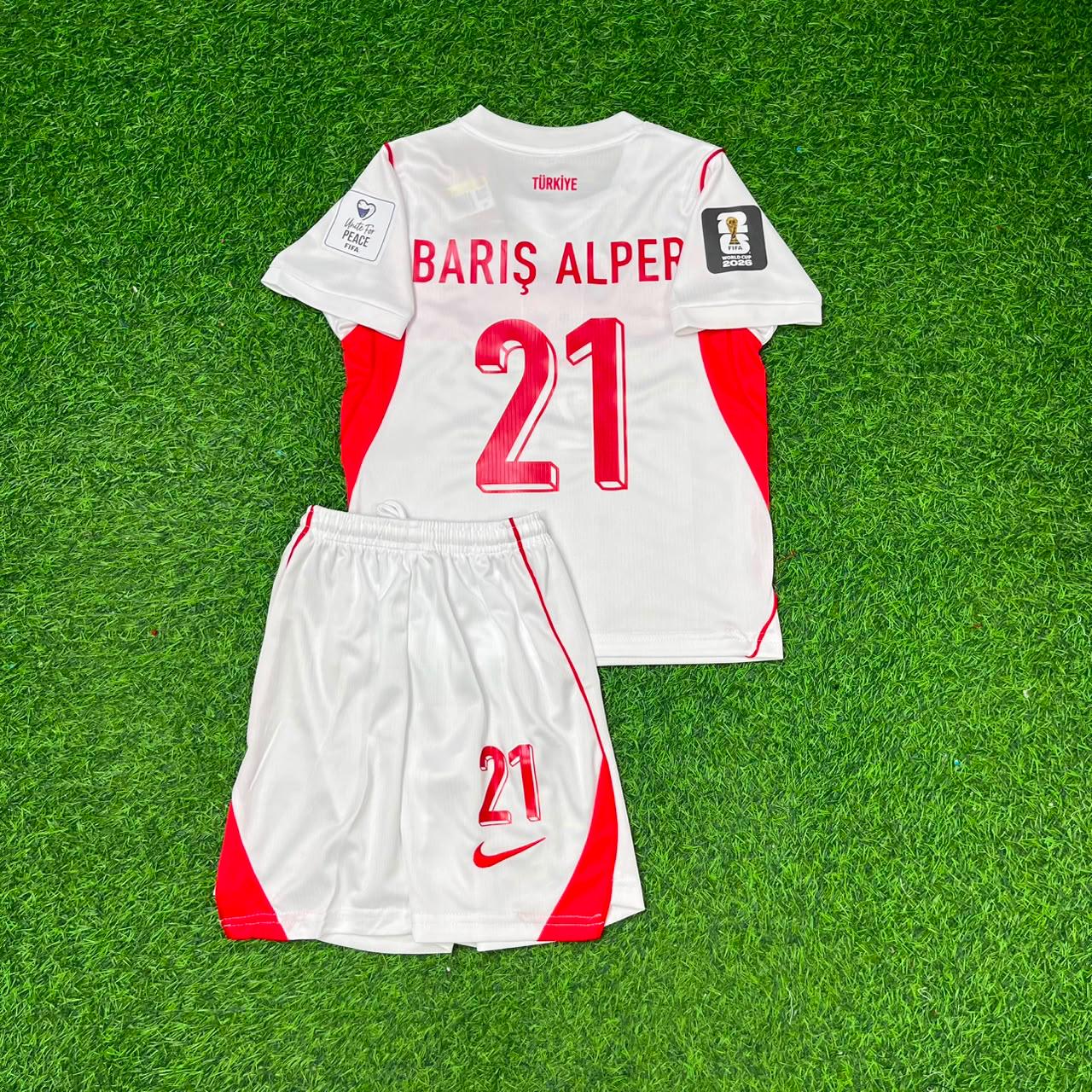 Barış Alper Yılmaz #21 Turkey Türkiye 2026 World Cup KIDS Football Jersey