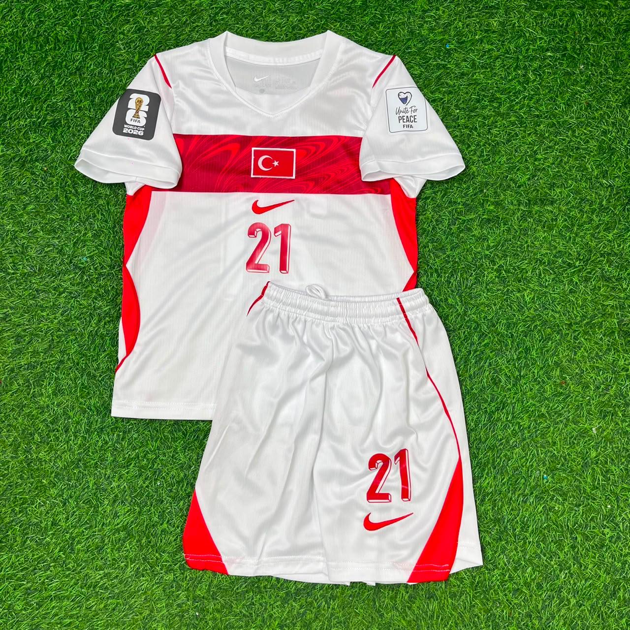 Barış Alper Yılmaz #21 Turkey Türkiye 2026 World Cup KIDS Football Jersey