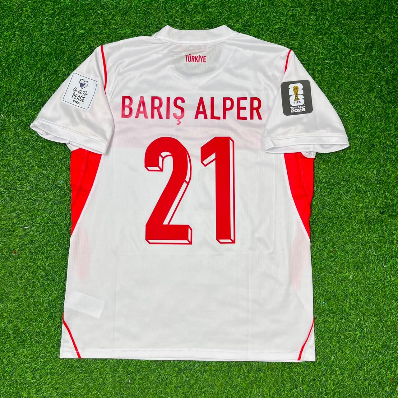 Turkey Türkiye World Cup 2026 Barış Alper Yılmaz #21 Away White Football Jersey