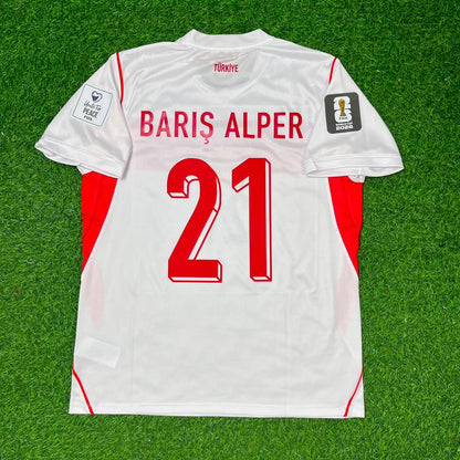 Turkey Türkiye World Cup 2026 Barış Alper Yılmaz #21 Away White Football Jersey