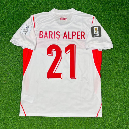 Turkey Türkiye World Cup 2026 Barış Alper Yılmaz #21 Away White Football Jersey