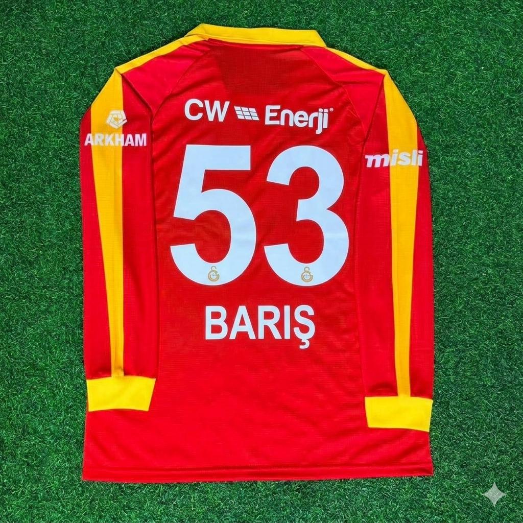Baris Alper Yilmaz Galatasaray Legendary Retro Vintage Long Sleeve Football Jersey Kit