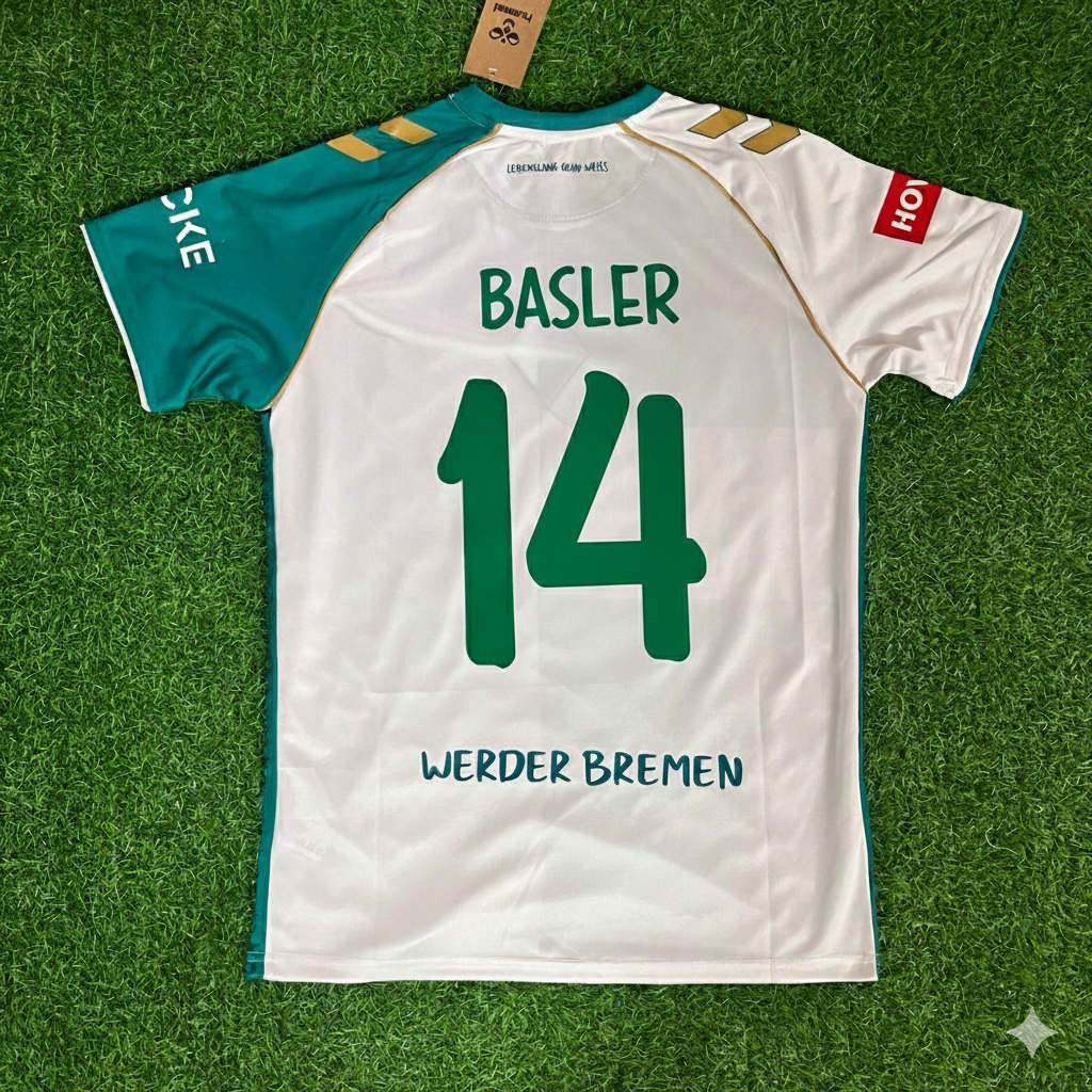 Mario Basler Werder Bremen Anniversary Football Jersey