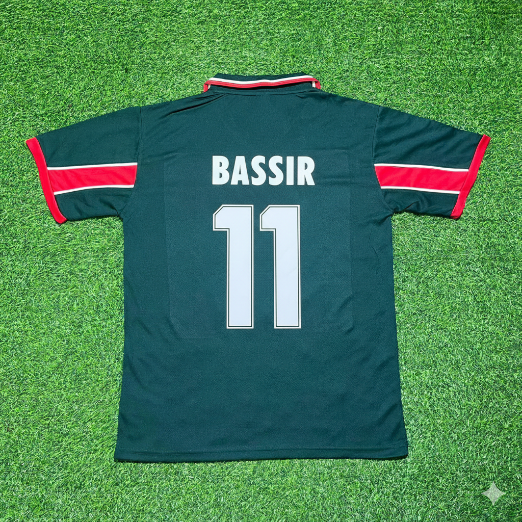 Salahaddine Bassir Morocco Home Retro Football Jersey Kit