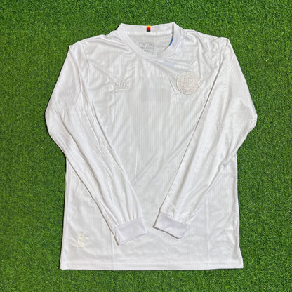 Germany Bastian Schweinsteiger 125 Year Special White Long Sleeve Football Jersey