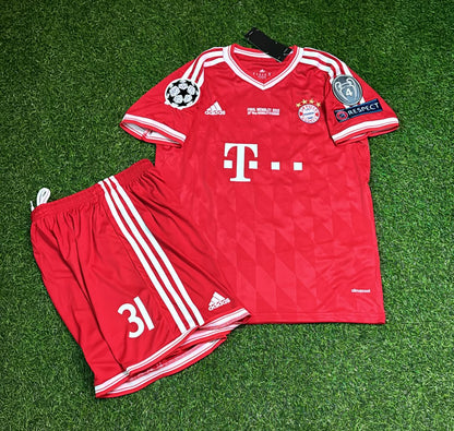 Bastian Schweinsteiger Bayern Munich 2013 Final Kids Kit Football Jersey Kit for Children