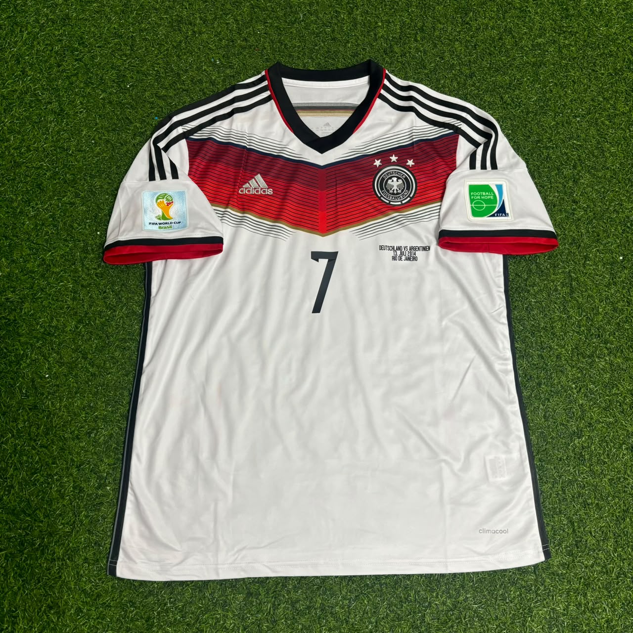 Germany World Cup 2014 Bastian Schweinsteiger - Deutschland White Retro Football Jersey Kit