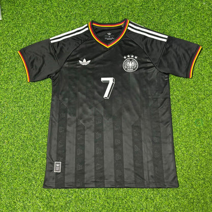 Bastian Schweinsteiger Germany Black Retro Vintage Football Jersey Kit