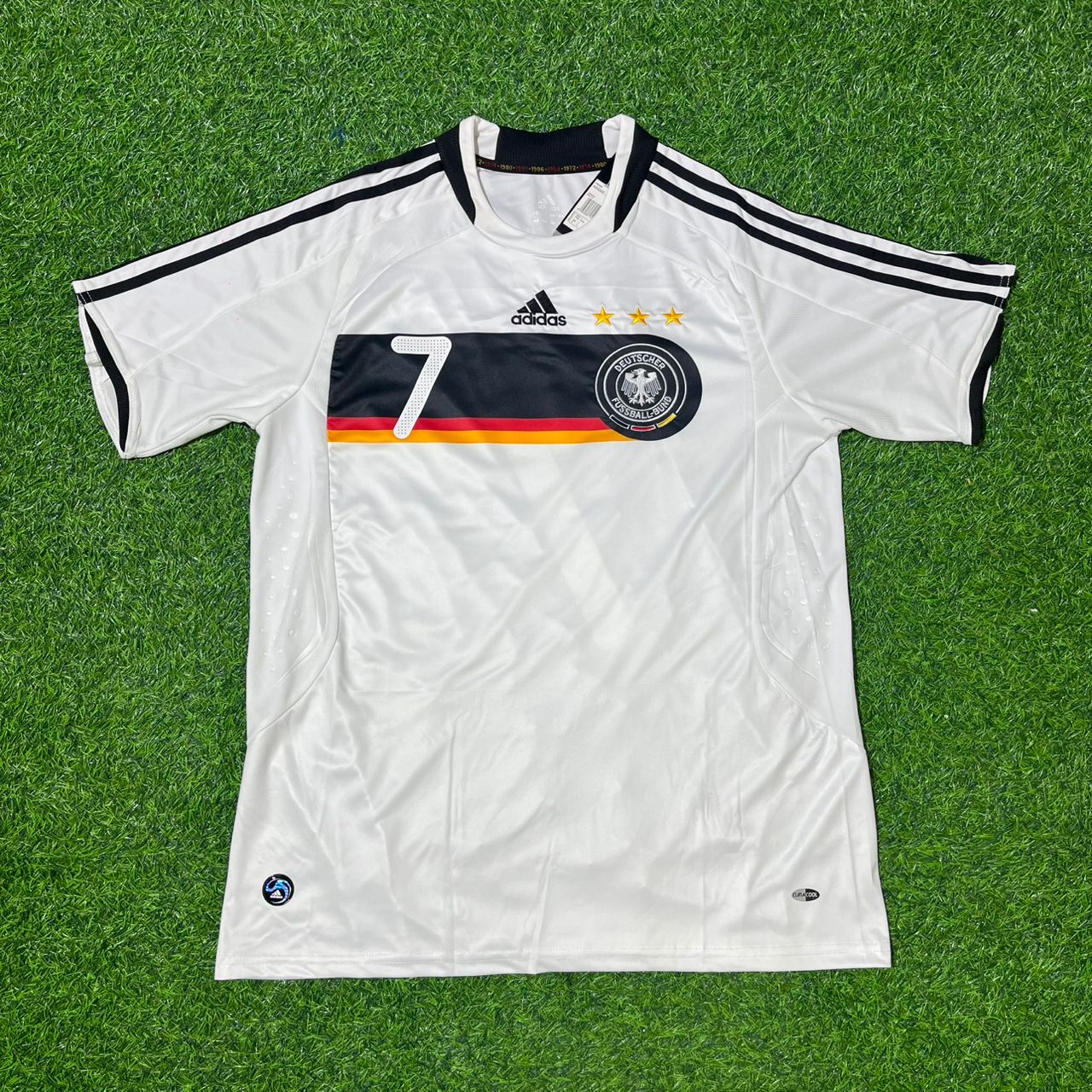 Germany EURO 2008 Bastian Schweinsteiger Retro Football Jersey Kit