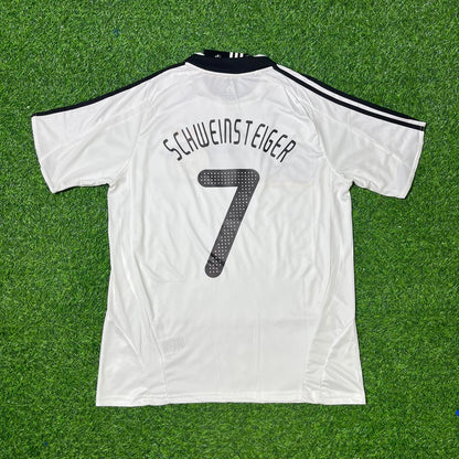 Germany EURO 2008 Bastian Schweinsteiger Retro Football Jersey Kit