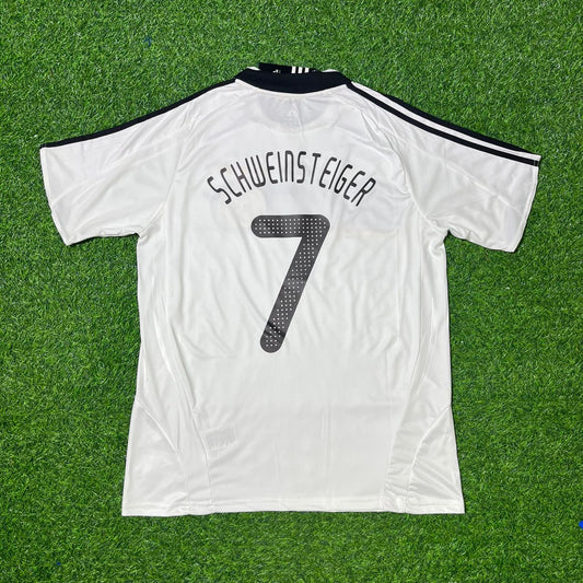 Germany EURO 2008 Bastian Schweinsteiger Retro Football Jersey Kit