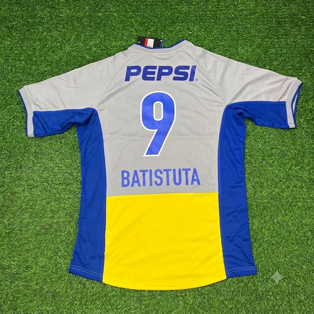 Gabriel Batistuta Boca Juniors Away Retro Football Jersey Kit