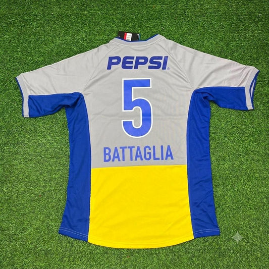 Sebastian Battaglia Boca Juniors 2002 Away Retro Football Jersey Kit