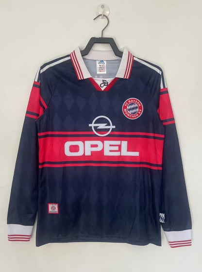 Stefan Effenberg FC Bayern München 1997/98 Saison Langarm Heim Retro