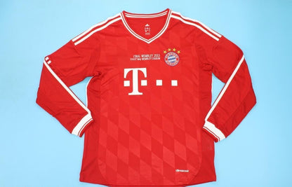 FC Bayern München 2012/13 Champions-League-Finale Saison Langarm Heim Retro