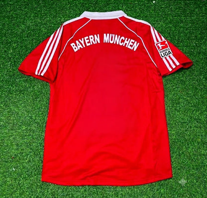 Bayern Munich 2005 06 Bundesliga Red Home Retro Football Jersey Kit