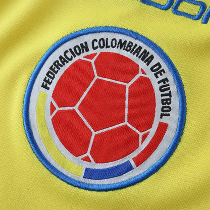 Colombia 2001 Home Field Yellow Retro Football Jersey