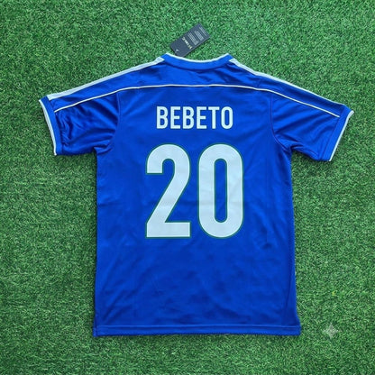 Brazil World Cup 1998 Bebeto Retro Football Jersey
