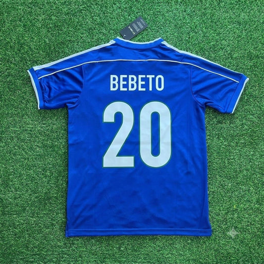 Brazil World Cup 1998 Bebeto Retro Football Jersey