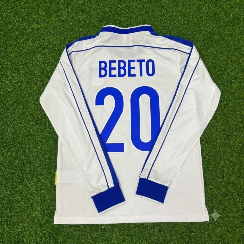 Brazil World Cup 1998 Bebeto Long Sleeve Retro Football Jersey