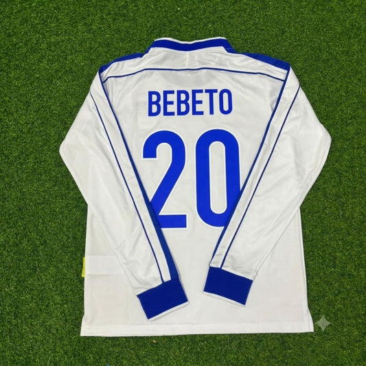 Brazil World Cup 1998 Bebeto Long Sleeve Retro Football Jersey