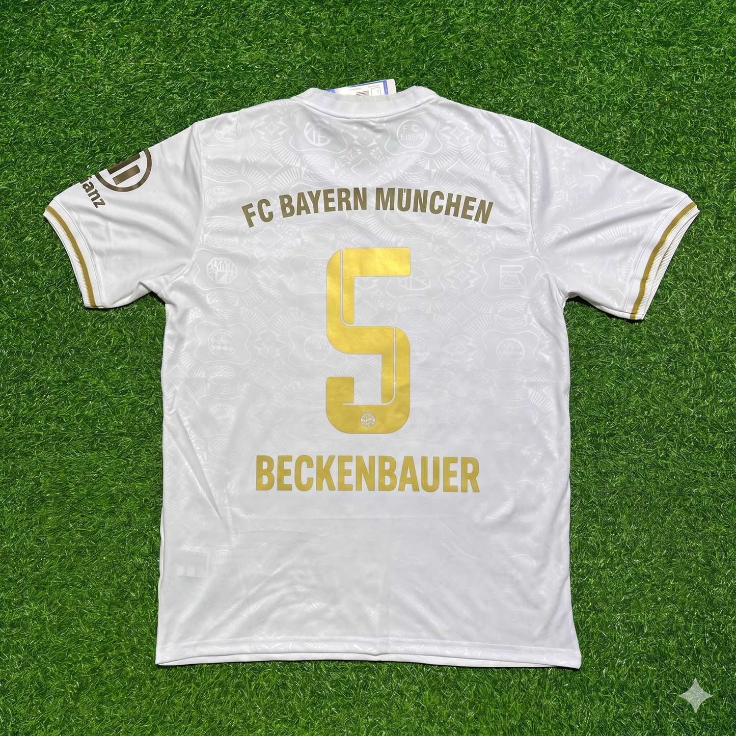 Franz Beckenbauer #5 FC Bayern München 125 Years Anniversary Special-Edition White Football Jersey