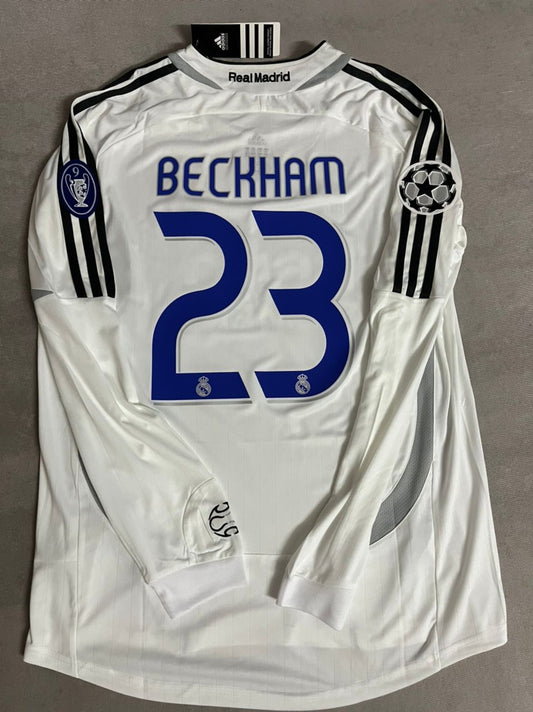 David Beckham Real Madrid 2003/04 White Retro Jersey