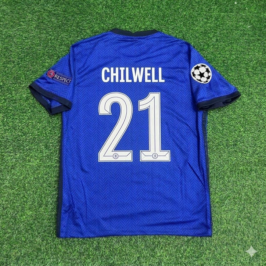 Ben Chilwell 21- Chelsea 2021 Champions League Final Blue Retro Football Jersey Collection