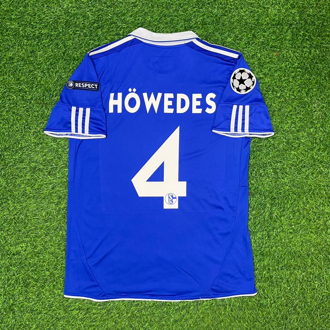 Benedikt Howedes Schalke 04 2010-2011 Champions League Retro Fussballtrikot Jersey