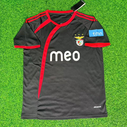 Benfica 2009/2010 Away Black Retro Football Jersey Kit