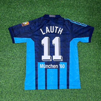 Benjamin Lauth TSV 1860 Munchen Blaues Heim Retro Fussballtrikot Jersey