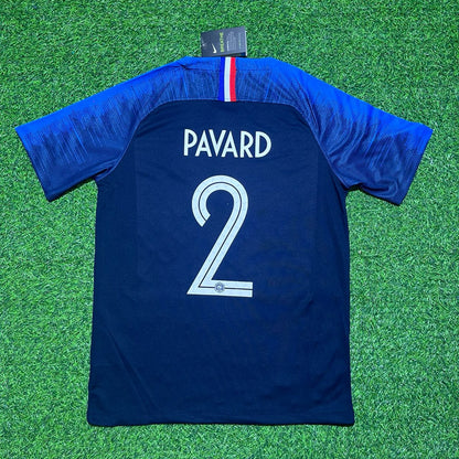 France World Cup 2018 Benjamin Pavard Final Retro Football Jersey