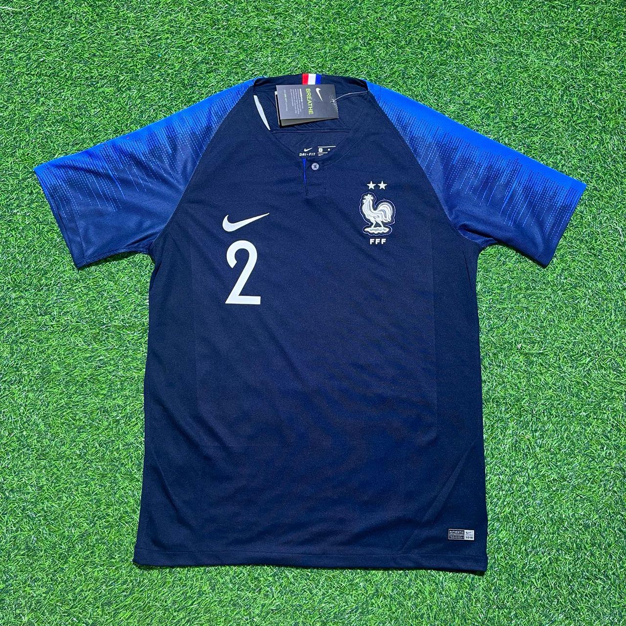 France World Cup 2018 Benjamin Pavard Final Retro Football Jersey